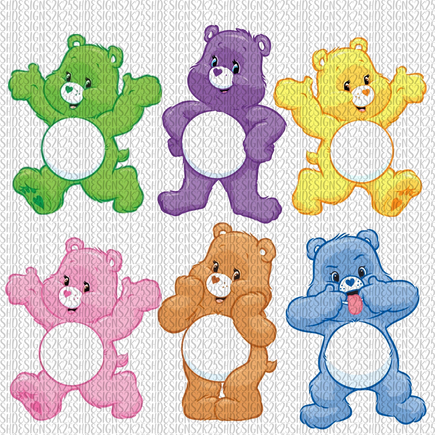 Blank Bears Digital File For Sublimation and/or Printing