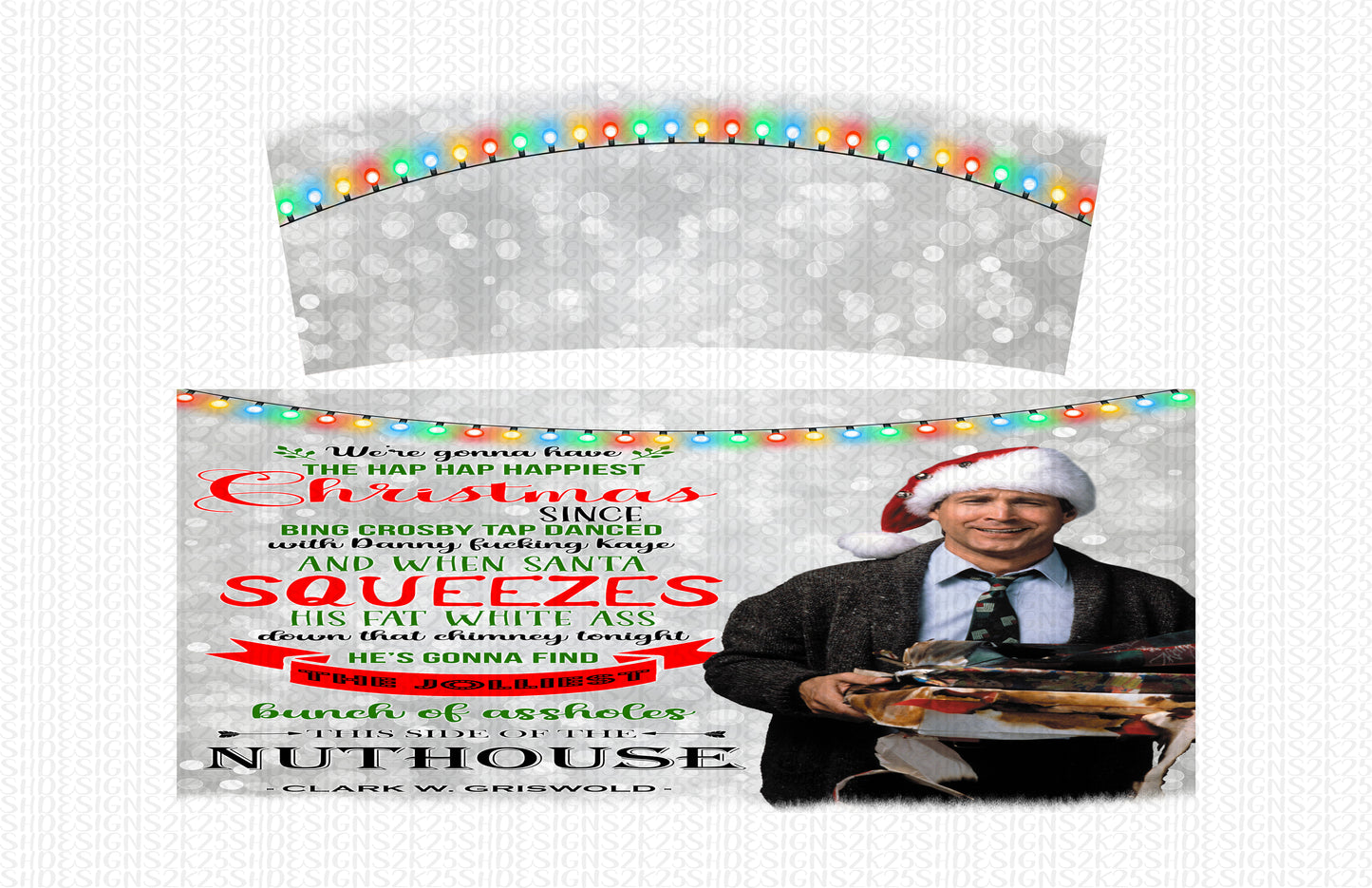 Griswold Christmas Happiest Bunch Of Assholes Digital File for Sublimation and/or Printing