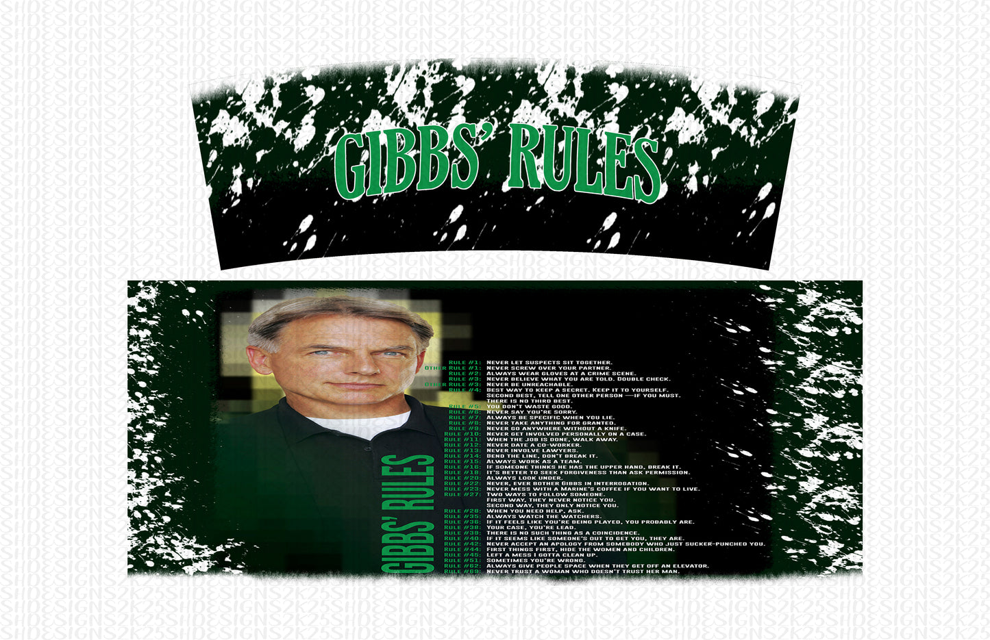Gibb's Rules Digital File for Sublimation and/or Printing
