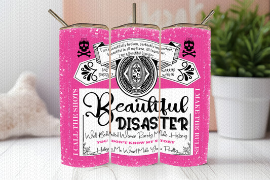 Beautiful Disaster Label Digital File for Sublimation and/or Printing