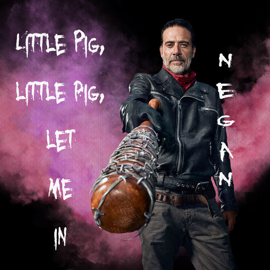 Walking Dead Negan Little Pig Digital File for Sublimation and/or Printing